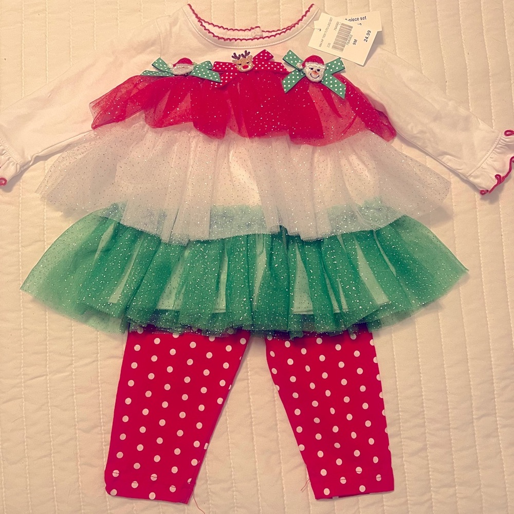 Christmas 2 piece outfit | 3-6mths